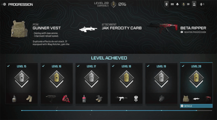 Modern Warfare 3 - Level 20 Rewards