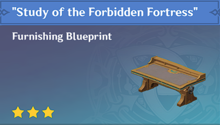 Genshin Impact - How to Get "Study of the Forbidden Fortress" Furnishing