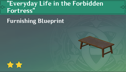 Genshin Impact - How to Get "Everyday Life in the Forbidden Fortress" Furnishing