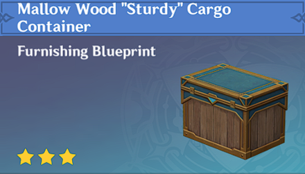 Genshin Impact - How to Get Mallow Wood "Sturdy" Cargo Container Furnishing
