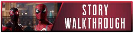 Spiderman 2 PS5 - Story Walkthrough banner