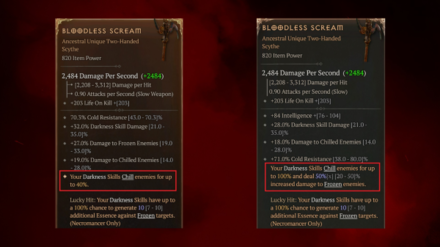 D4 - Effect Update on Uniques