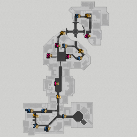 Honkai Star Rail - Corridor of Fading Echoes Victory Zone Map Locations (Full)