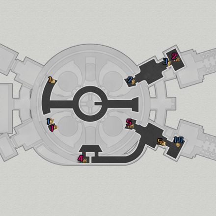 Honkai Star Rail - Herta Space Station Victory Zone F3 Map Locations