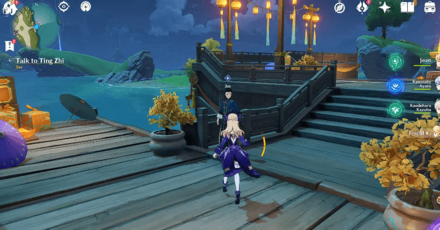 Genshin - Speak with Ting Zhi in Wangshu Inn