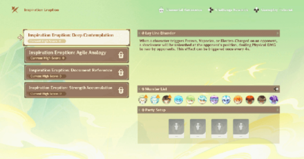 Genshin - Inspiration Eruption Day 1 Deep Contemplation Guide - Ley Line Disorder