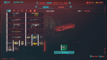 Cyberpunk 2077 Phantom Liberty - Crafting for Engineer Skill