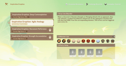 Genshin - Inspiration Eruption Day 2 Agile Analogy - Ley Line Disorder