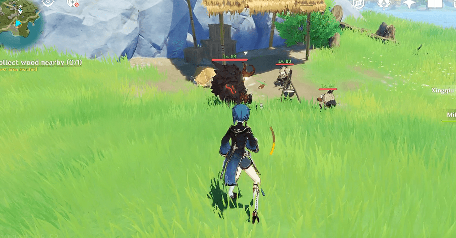 Genshin - Collect Wood on the Specified Location