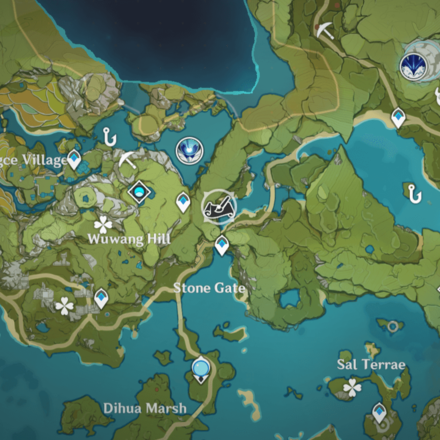 Genshin - Treasured Innocence - Footbridge Map Location