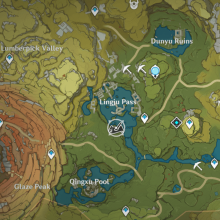 Genshin - Treasured Innocence - Great Lake Map Location