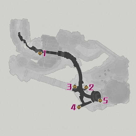 Honkai Star Rail - Pillars of Creation Treasure Chest Map