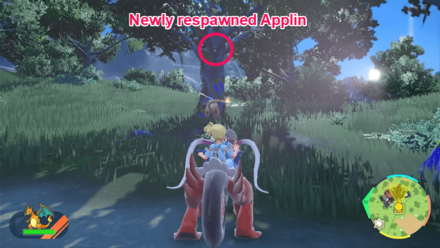 Pokemon Scarlet and Violet - Respawning Applin