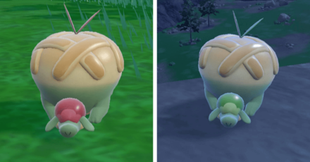 Pokemon Scarlet and Violet - Shiny and Regular Appletun