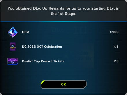 Master Duel - October 2023 Duelist Cup Retroactive Rewards