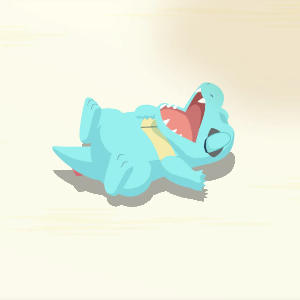 Sleeping totodile store