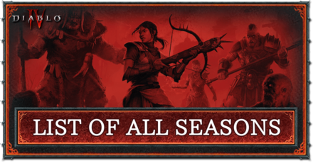 Diablo 4 - List of All Seasons