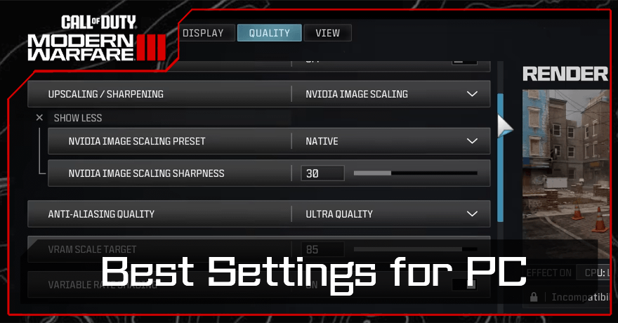 Modern Warfare 3 - Best Settings PC