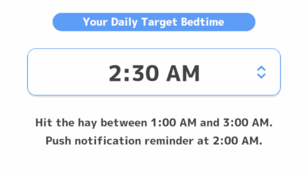 Pokemon Sleep - Daily Target Bedtime