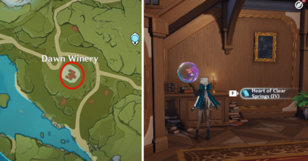 Genshin - Heart of Clear Springs IV in Dawn Winery