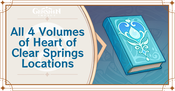 Genshin - Heart of Clear Springs Book Locations