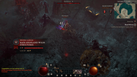 D4 - Blood Harvest Tree of Whisper Activities