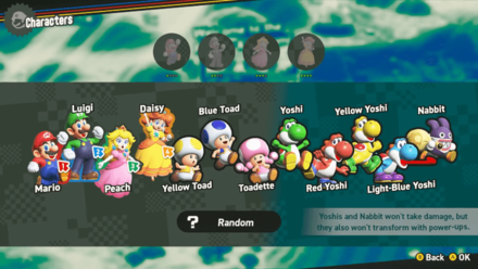 Super Mario Wonder - Four Yoshis