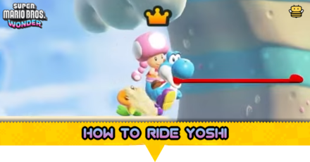 Super Mario Wonder - How to Ride Yoshi
