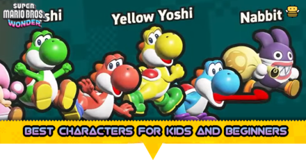 Super Mario Wonder - Best Characters for Kids and Beginners