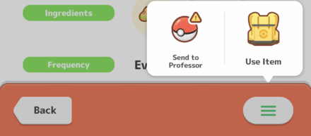Pokemon Sleep - Send to Professor