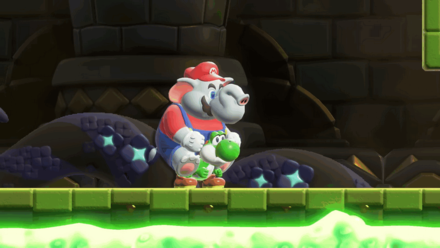 Super Mario Bros Wonder - Riding Yoshi