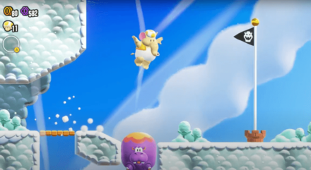 Super Mario Wonder - Use Hoppo to Reach the Top