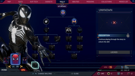 Spider-Man 2 (PS5) - Black Suit Skill Tree