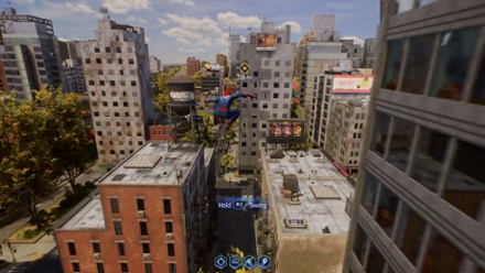 Spiderman 2 PS5 - Surface Tension in-game view