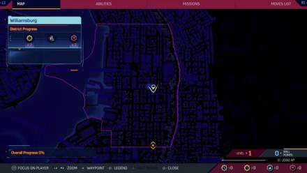Spiderman 2 PS5 - Surface Tension map view