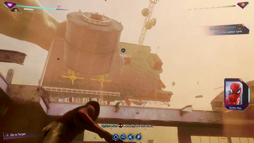 Spiderman 2 PS5 - roof with water tank