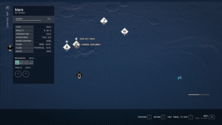 Starfield - Cydonia Snow Globe Surface Map