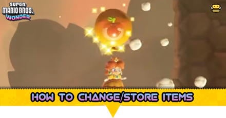 Super Mario Bros Wonder - How to Change or Store Items