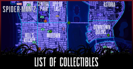 Spider-Man 2 - List of All Collectibles