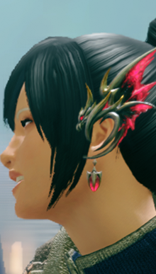 Blood Earring Layered Armor Piece (Hunter)