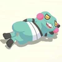 Shiny Croagunk Loafing Sleep