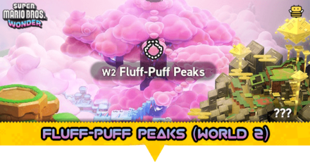 Super Mario Wonder - Fluff-Puff Peaks