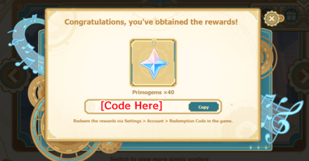 Genshin - Glad Tidings From Afar - 7 Get Code