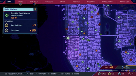 Spiderman 2 PS5 - Portside: Plant Science map view