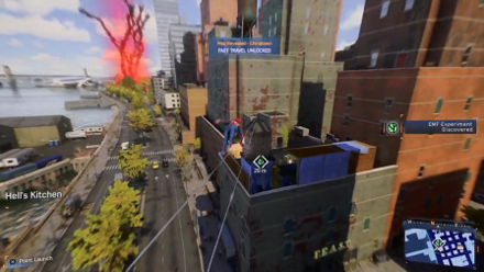 Spiderman 2 PS5 - Portside: Plant Science in-game view