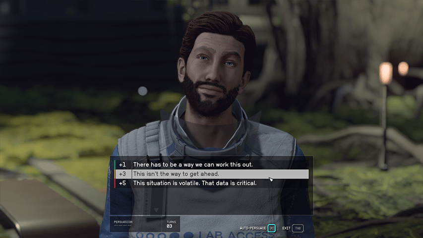 Starfield - Persuade Emilio Hayek