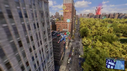 Spiderman 2 PS5 - Central Park: Bee Drones in-game view
