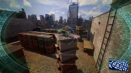 Spiderman 2 PS5 - scaring the bird with sonic blasts