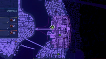 Spiderman 2 PS5 - Road Rage map view