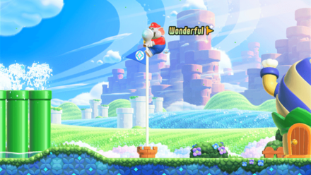 Super Mario Bros Wonder - Get a Wonderful! Top Flagpole Finish